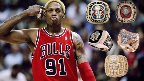 how many championships did dennis rodman win